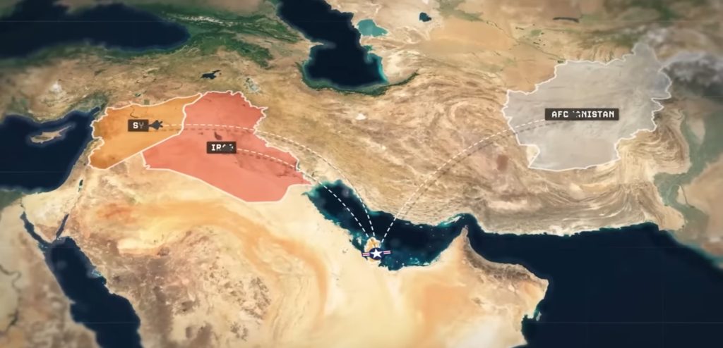 Vojne Intervencije iz američke baze u Kataru