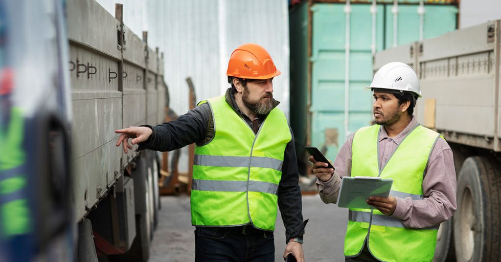 Na slici je prikazan proces carinskog zastupanja koji teži održivosti kroz efikasnu logistiku i upotrebu zelenih tehnologija.